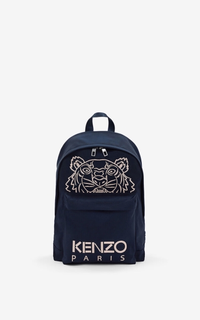 Kenzo Men Kampus Tiger Backpack Midnight Blue